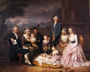 Pierre-Nicolas Legrand Die Familie des Tuchherrn Samuel Brunner oil painting artist